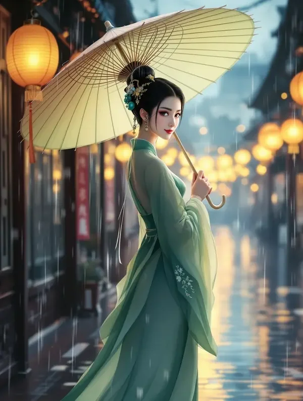 柚灯夜雨 封面